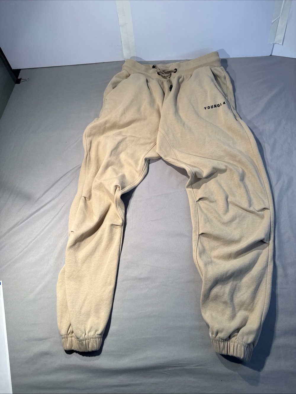 YoungLA Kids Beige Jogger Sweatpants